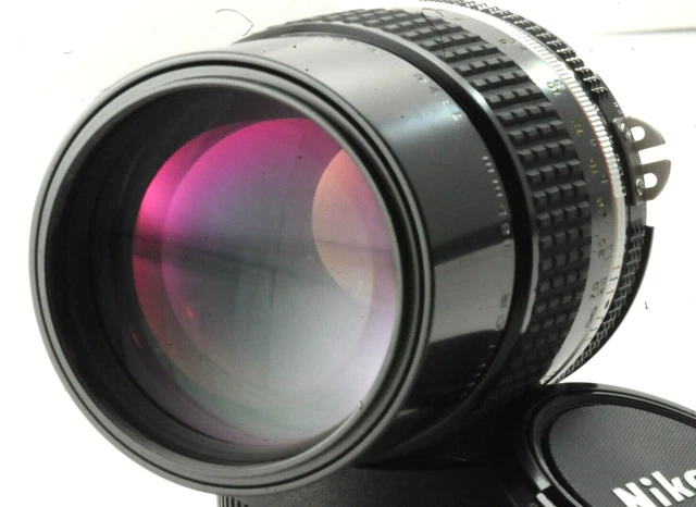Near MINT Nikon Ai-s Nikkor 135mm f/2.8 Prime Telephoto Lens w/caps From Japan