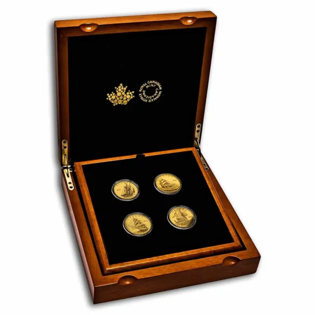 2016 Canada 4-Coin 1 oz Proof Gold $200 Tall Ships Set - SKU#149400