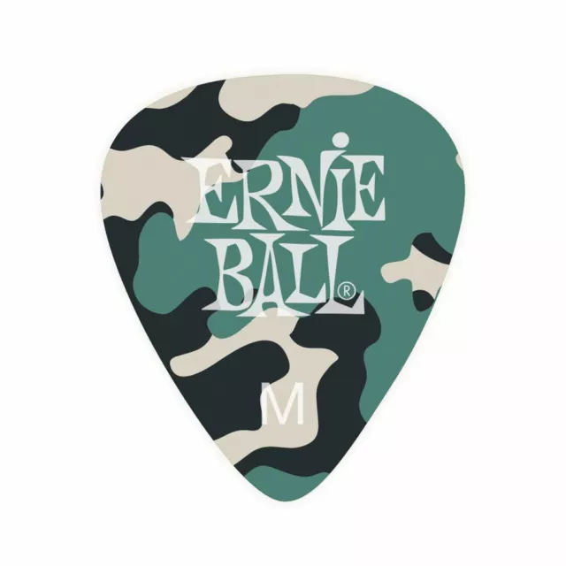 Ernie Ball - Cellulose Guitar Picks - Medium - 0.72Mm Camouflage 12 Pack P09222