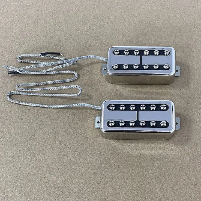 Filtertron Style Pickups, Neck and Bridge Set, Nickel Covers, Alnico 5