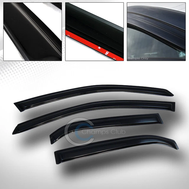 Sun/Rain Smoke Guard Vent Shade Deflectors Window Visors 02-07 Mitsubishi Lancer