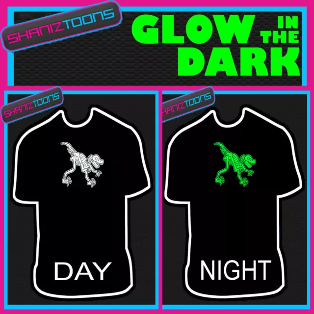 Dinosaur Glow In The Dark Printed Tshirt