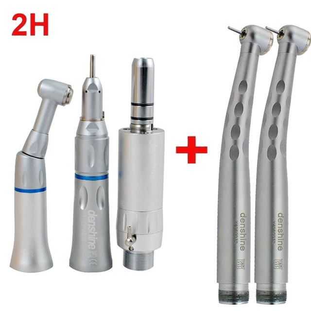 Top Quality Dental High Low Speed Denshine handpiece kit Push 3 Way 2H E-type S+