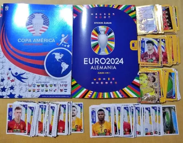 ALBUM COMPLETE 3 Reyes Copa America 2024 / Euro 2024 497 Stickers 3R