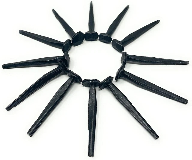 Metal Magery 1 1/2" Wrought Head Nails Decorative Antique Rose Head Nail QTY: 25