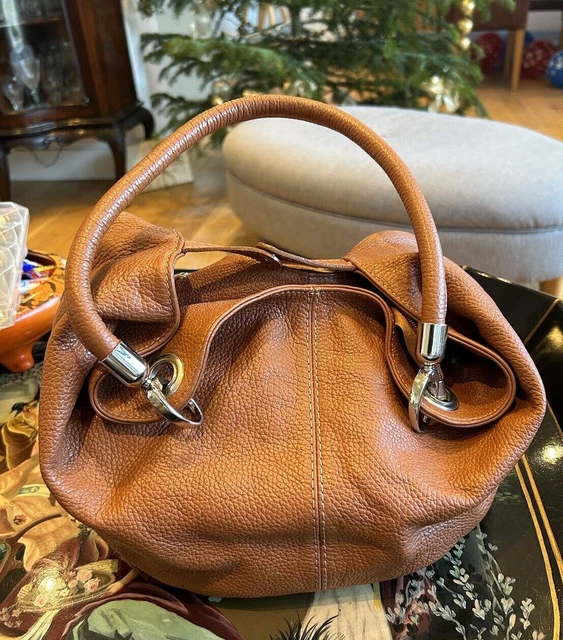 BORSE IN PELLE Made In Italy Leather Handbag Large Tote Purse