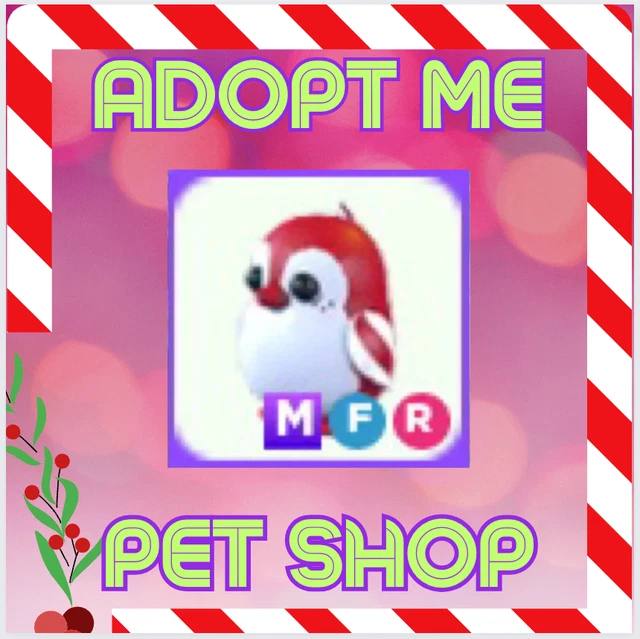 🎄 MEGA MFR Peppermint Penguin 🎄 Adopt From Me 🎄 Limited Pets Christmas