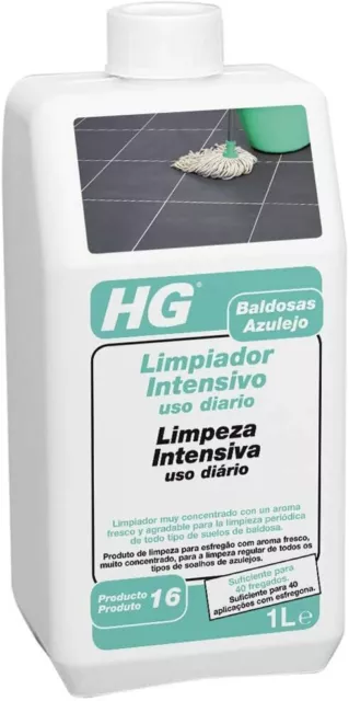 HG - Limpiador muy concentrado 1 Litro para suelos de azulejos, baldosas, piedra