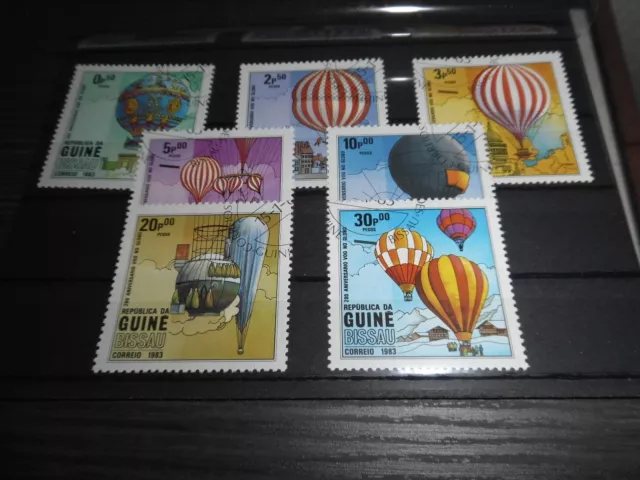 Ballon - Luftfahrt - Set mit sieben Werten - Guinea-Bissau - 1983 - postfrisch