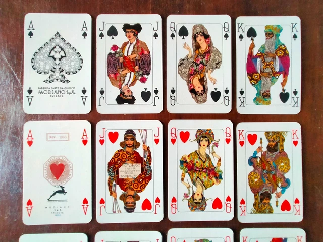 MAZZO di 54 CARTE Francesi POKER Black Jack BRISCOLA Gioco SCOPA Professionali e