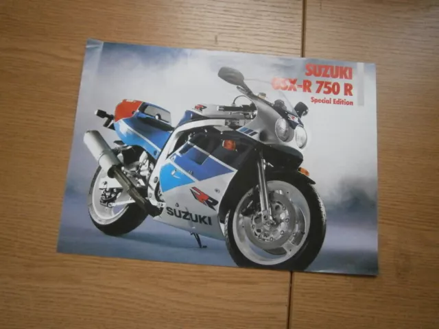 SUZUKI GSX-R 750 R, Special Edition, original Prospekt von 1992