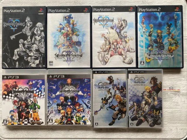 SONY Playstation PS2 & 3 & PSP Kingdom Hearts series 8games set from Japan