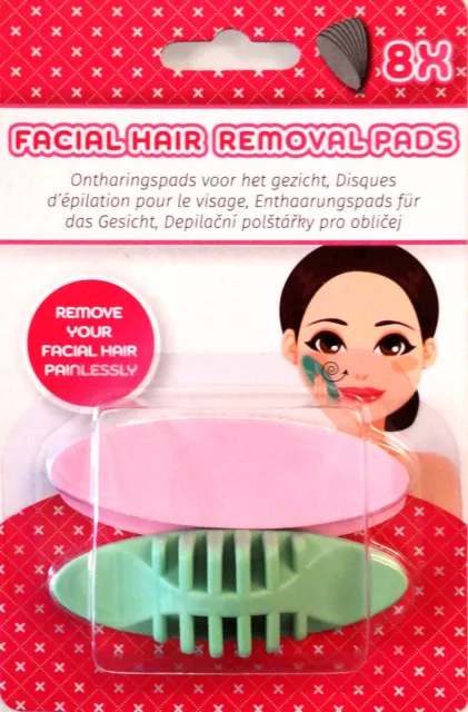 Gesicht Enthaarung Pad Haarenferner Depilation Peeling Beauty Blogger Pads Neu