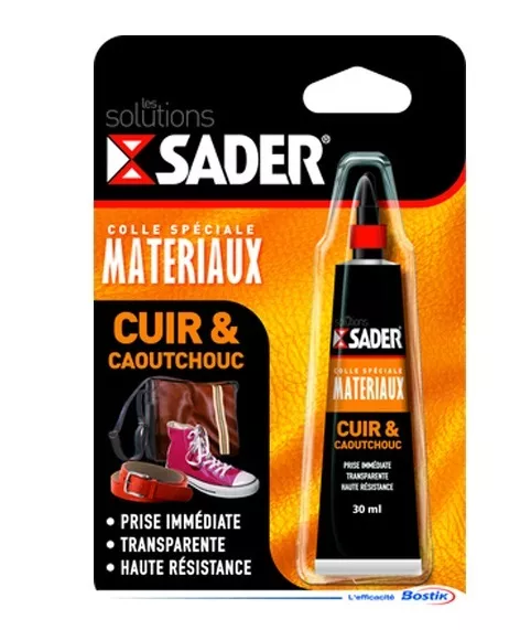 COLLE SPECIAL CUIR ET CAOUTCHOUC SADER chaussure maroquinerie simili cuir