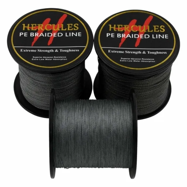 Gray 100M-2000M 6lb-300lb Extreme PE Super 4S 8S HERCULES Braided Fishing Line