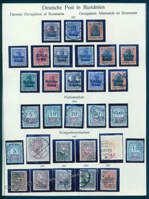 Germany WWI Romania and Poland Stamp Collection 93153