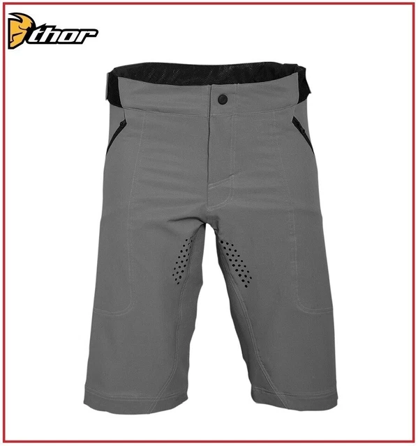 Shorts THOR MTB Vélo Intense Assist Short Gris TG à Partir De 28 A 40 2022