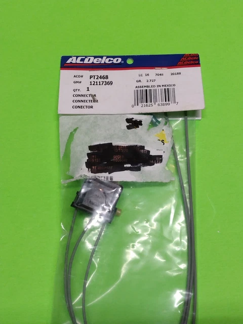 OEM GM ACDELCO Headlight Pigtail Connector GM 12117369 ACDelco PT2468 ...