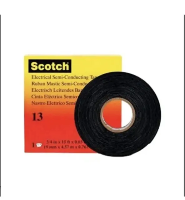 Scotch Electrical Semi-Conducting Tape Self Amalgamating 19mm x 4.57m 2 Rolls