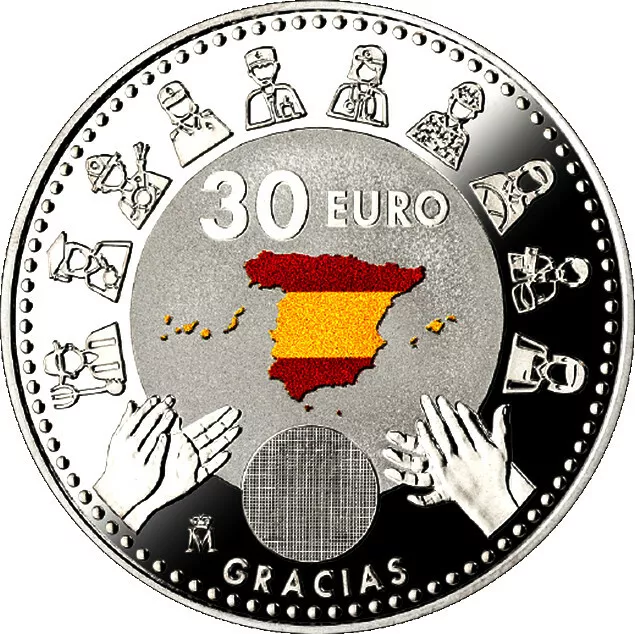 España 30 Euro 2020 Plata - Gracias -