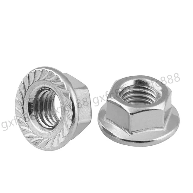 Suleve MXSN1 50Pcs Stainless Steel Metric Coarse Pitch Screw Thread Hexagon Nuts M2 M3 M4 M5 M6