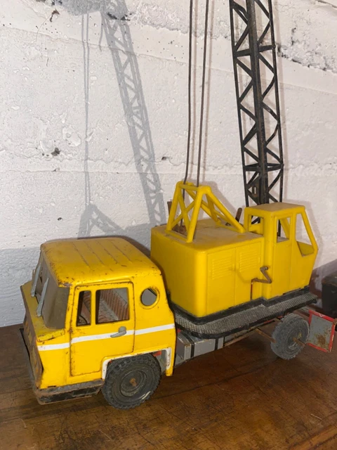 ANCIEN JOUET CAMION benne Skoda Dump VEB Schwung Laufwerk muldenkipper