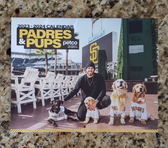 SAN DIEGO PADRES And Pups Calendar 2023 2024 Fan Dogs Tatis Machado