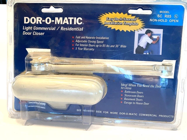 Beige Dor-O-Matic Light Commercial Residential Door Closer SC R85H
