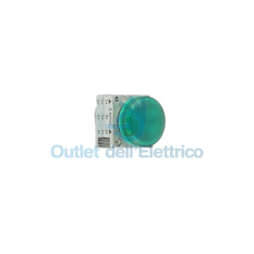 Siemens 3sb35016aa40 Indicateur Lumineux Vert Métal Gemme Lisse