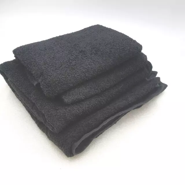 Amazon Basics Handtuch Set Badetücher Handtücher Schwarz Ausbleichsicher
