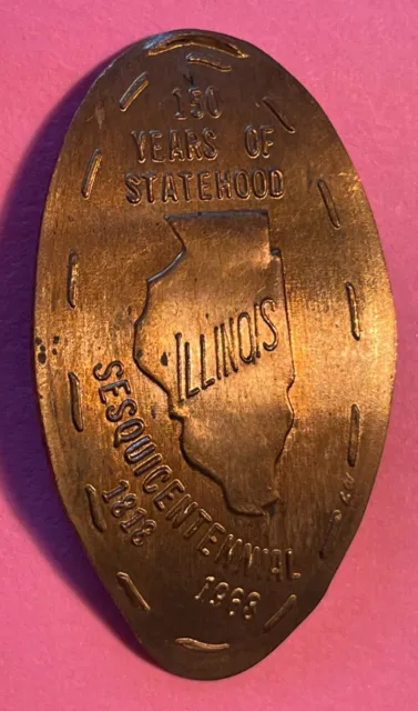 Illinois 150 Years of Statehood (WAG-47) on 1967 1₵, 1860 cents rolled