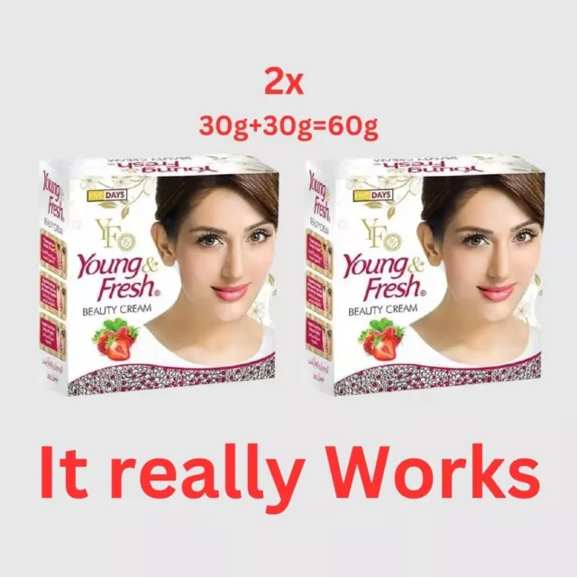 2x Young & Fresh Beauty Face Cream, Whitening Cream,skin Whitening Cream,Face cr