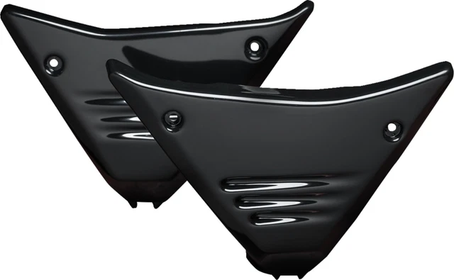 Arlen Ness FXR Black Louvered Side Covers (03-601)