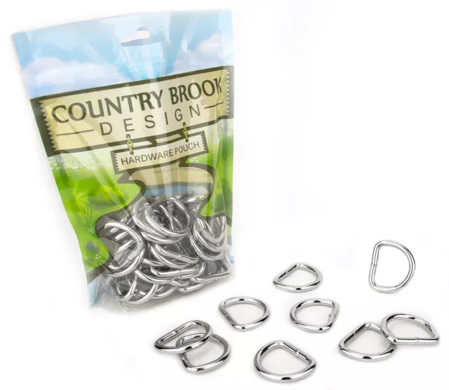 10 - Country Brook Design® 1 Inch Heavy Welded D-Rings