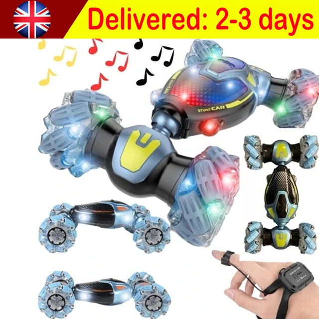 Voiture Stunt Télécommandée Gestuelle - Contrôle Par Mouvement De Main, Avec Lumières Et Musique - Pour Enfants 6 Ans+