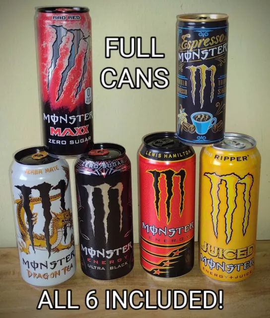 RARE! SET OF 11 Discontinued MONSTER ENERGY DRINK Flavors! FULL