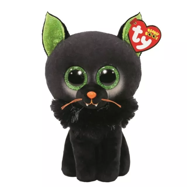 Ty Glubschi´s Beanie Boo´s Katze  " Oleander " schwarz 15 cm Halloween 2022
