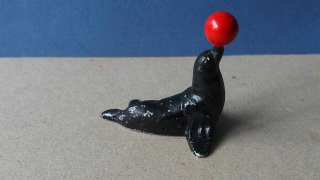 Figurine Quiralu Cirque - L'Autruche - Édition 1953 - Aluminium - France