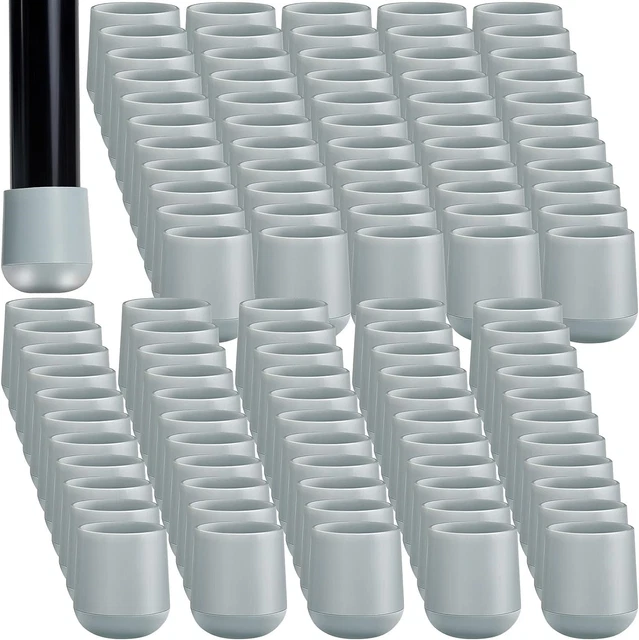 FOLDING CHAIR LEG Caps 7/8 Inch Heavy Duty Plastic Round Chair Covers