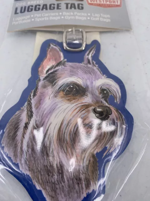 Schnauzer Westport Pet Company Dog Breed Luggage Tag Back Pack Pet Carrier