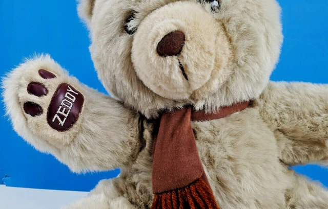 VINTAGE ZELLERS ZEDDY Plush Mascot Teddy Bear Canadian Store
