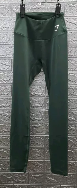GYMSHARK WOMEN'S TRAINING High Rise Single Tone Legging MG7 Obsidian Green  Small $65.54 - PicClick AU