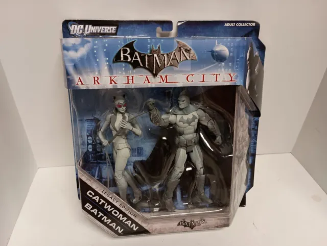 Batman Arkham City Catwoman Batman Legacy Edition Figure 2-Pack DC Sealed New