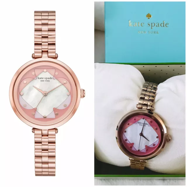NEW KATE SPADE Annadale Rose Gold-Tone Stainless Steel Watch 34mm KSW1522 $225