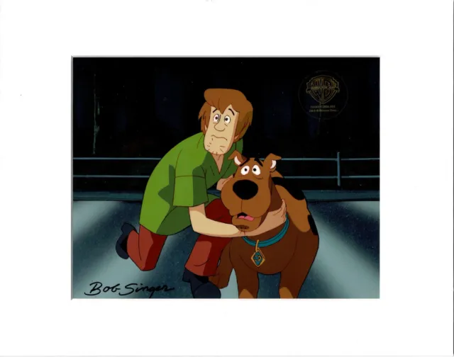 Scooby Doo Production Animation Art Cel Hanna Barbera 1999 SIGNED Bob Singer