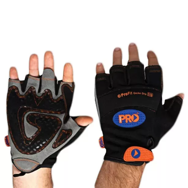 PROCHOICE Fingerless Gecko Grip Synthetic Leather Gloves - Large - AUSTRALIA