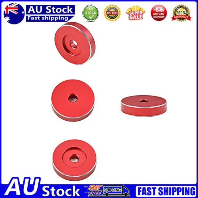 45 RPM Record Vinyl Turntable Center Adapter for Phonograph Accessories (Red)