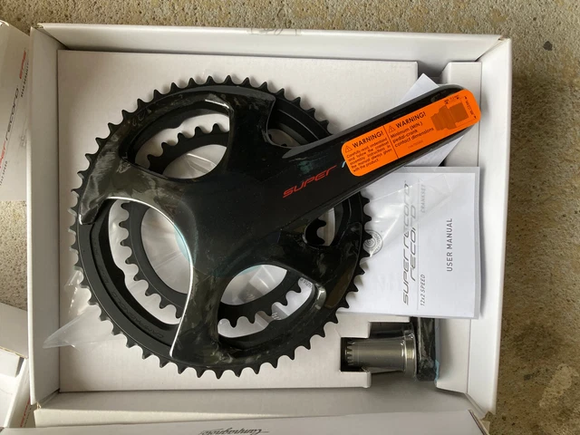 Pédalier Campagnolo Super Record 11 Vitesses - 50/34 - 175mm - Carbone - Occasion
