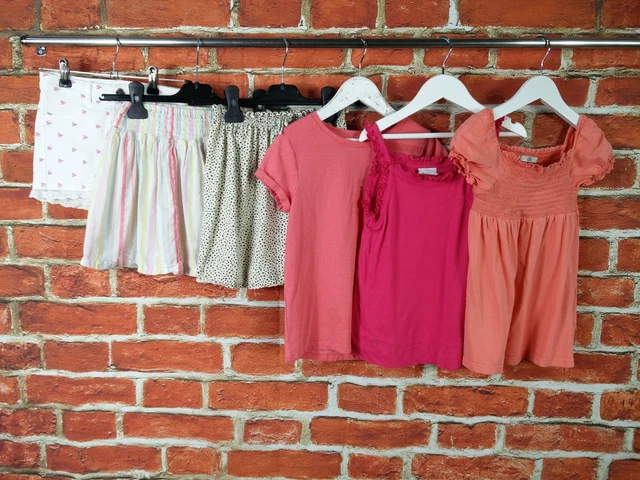 Girls Bundle Age 6-7 Years H&M Next M&S Shorts Skirt T-Shirt Top Summer 122Cm