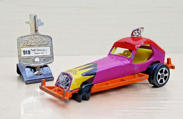 CORGI ROCKETS D919 Todd Sweeney's Stock Car with original Golden Tune ...